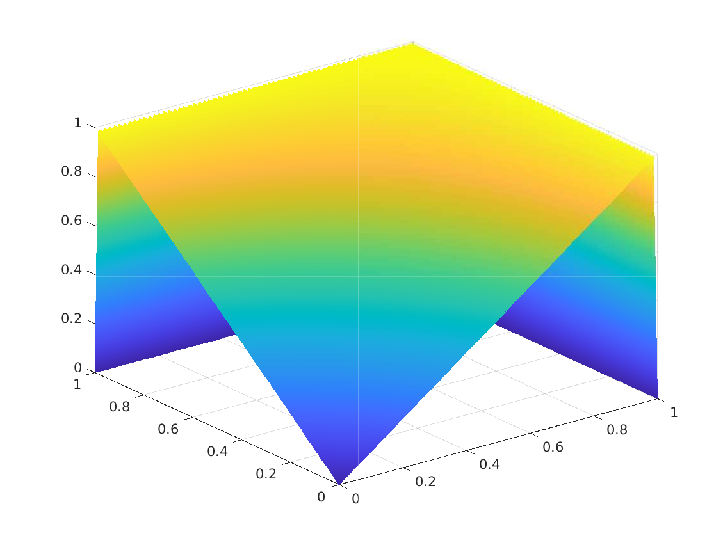 exact solution for numerical experiment 2