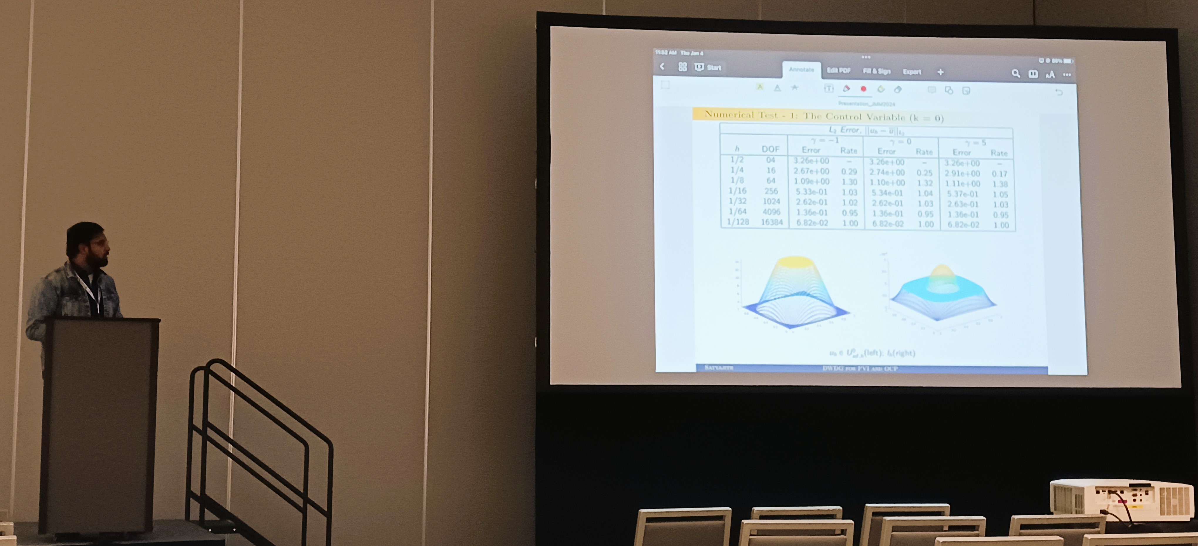 Picture of me presenting at JMM 2024