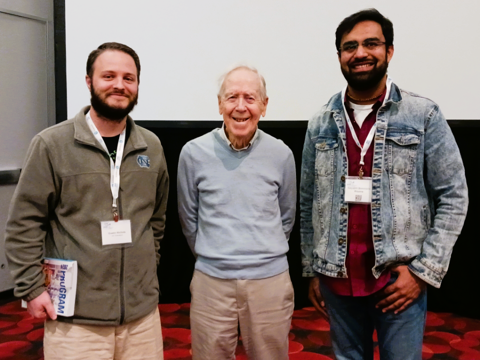 Picture of Dustin Nichols and I with Dr. Gilbert Strang